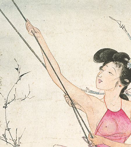 丹凤县-胡也佛的仕女画和最知名的金瓶梅秘戏图